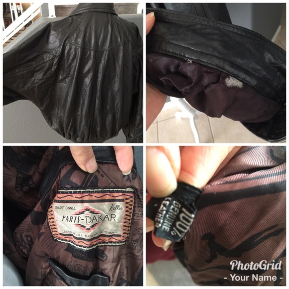 🌊Vintage 100% genuine Leather jacket - Picture 8 of 8