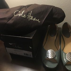 Cole Haan Air Harlow 7.5 ballet peep toe flats