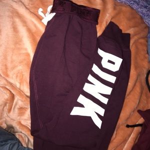 PINK sweat pants!
