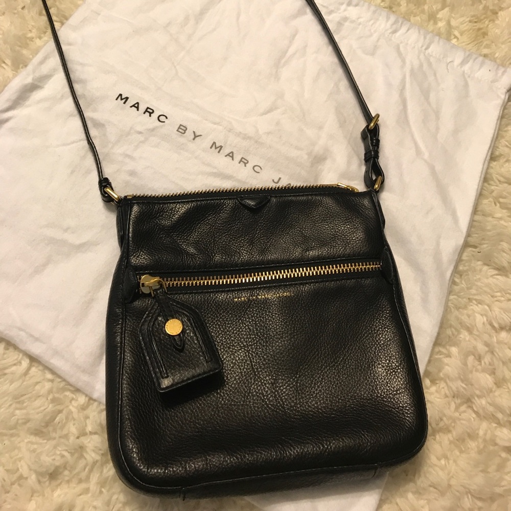 Marc by Marc Jacobs black leather crossbody