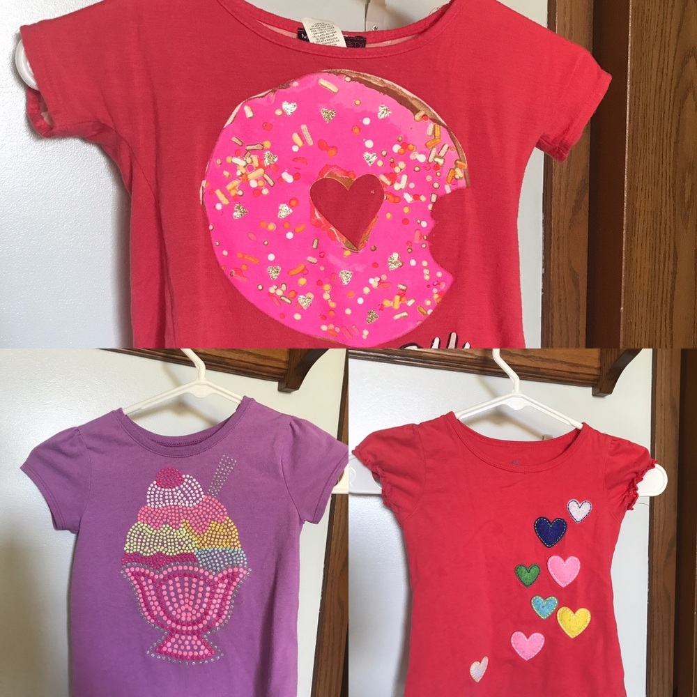 Bundle of 3 Girls Shirt size 4
