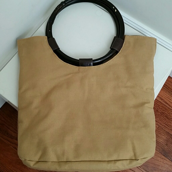 Boho Beautiful stone/jewelry cute hoop handle bag. - Picture 3 of 7