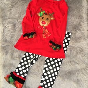 Little girls Christmas outfit Little girls Christmas outfit