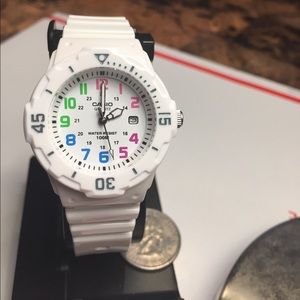 Casio LRW200H-7BV Ladies White Diver Sports Watch