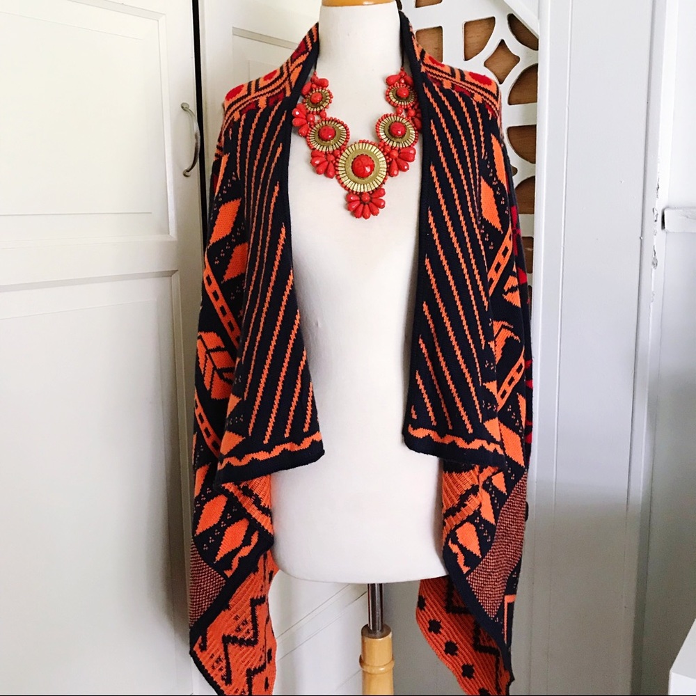 Aztec Style Cozy Knit Cardigan Sweater 🍂