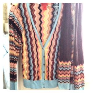 Missoni sweater and matching scarf