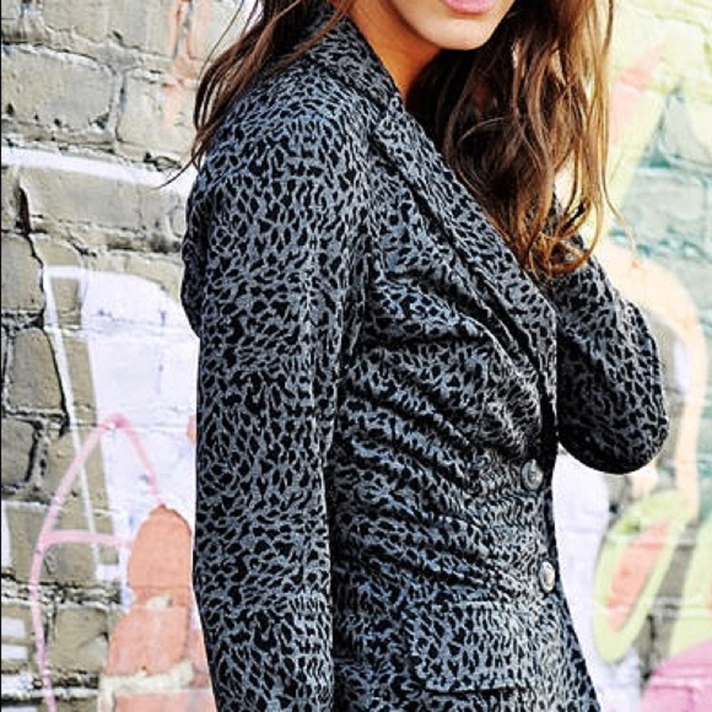 Leopard Print Blazer