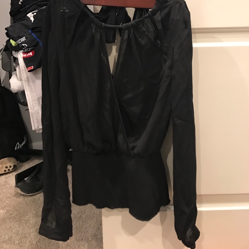 Black Bebe blouse