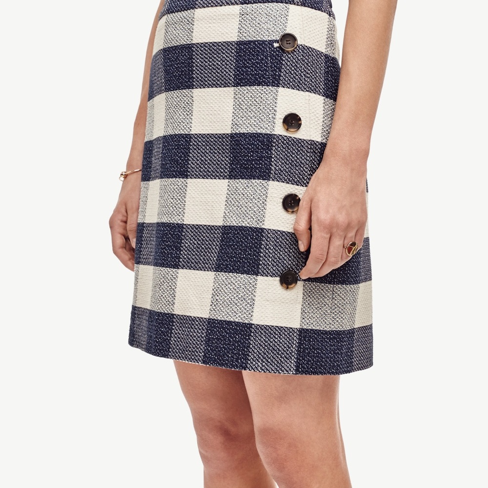 Ann Taylor gingham skirt