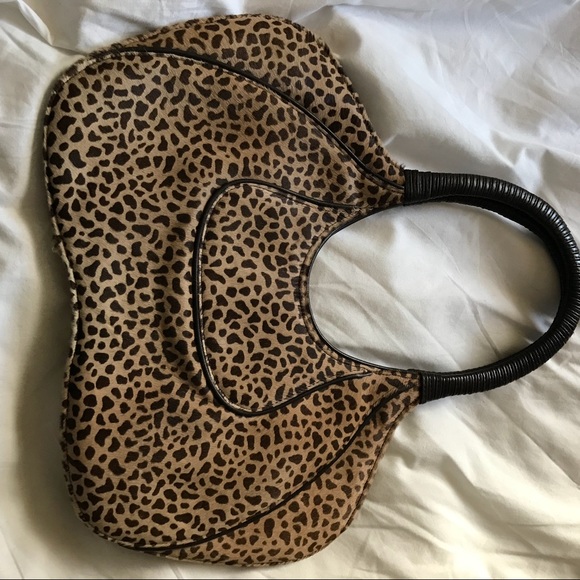 Philip Treacy Animal Print Cow Hide Bag - Picture 3 of 8