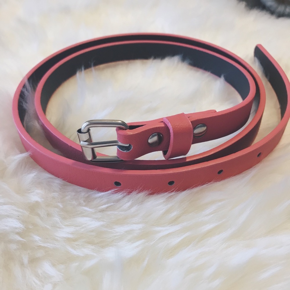 🌺ADD ON Slim Pink Belt