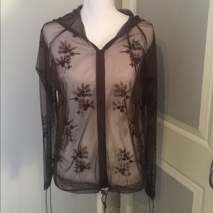 Sheer Lace Hoodie