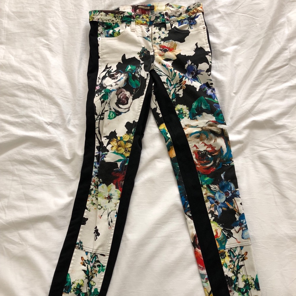 Roberto cavalli floral pants
