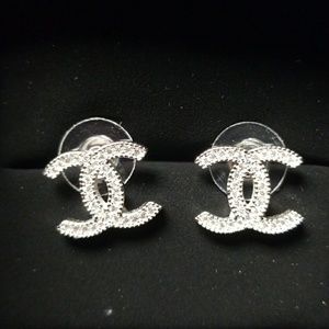 Chanel Logo Earrings