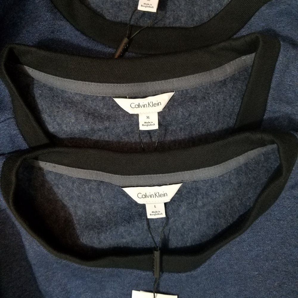 ⬇$69 Calvin Klein Sweater Men's Blue Black NWT - Picture 5 of 5