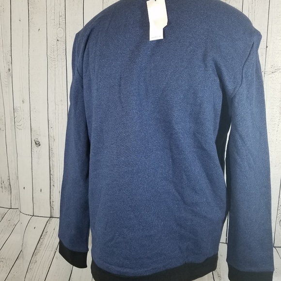 ⬇$69 Calvin Klein Sweater Men's Blue Black NWT - Picture 2 of 5