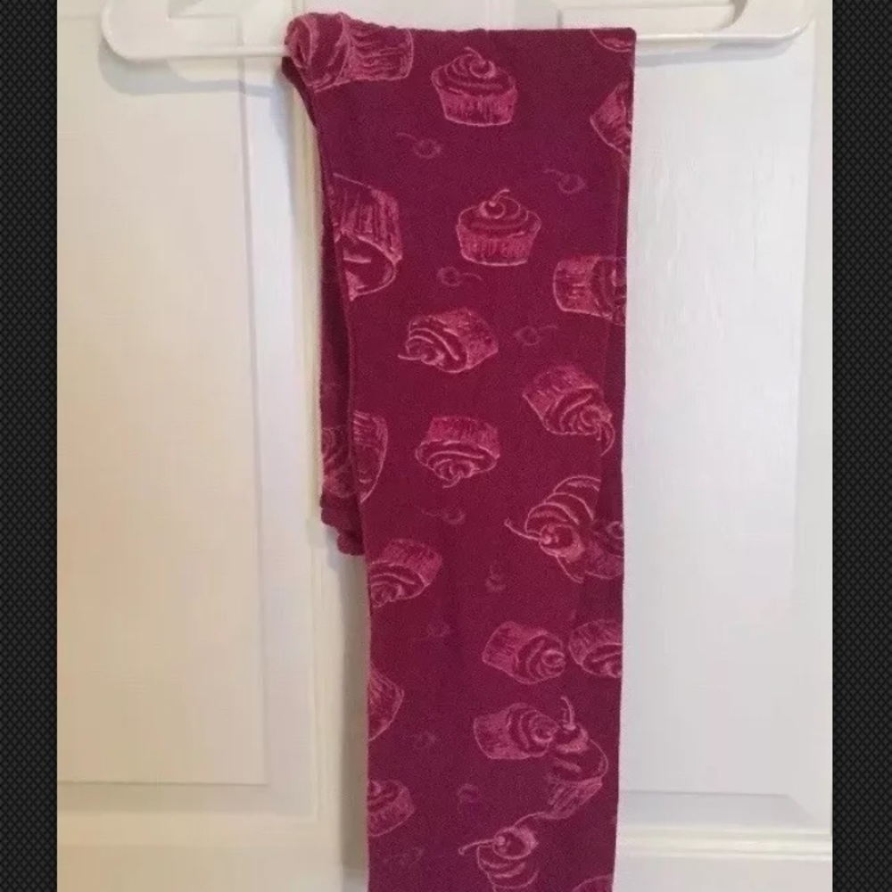 VEUC LuLaRoe OS Leggings Pink Cupcake *Unicorn*