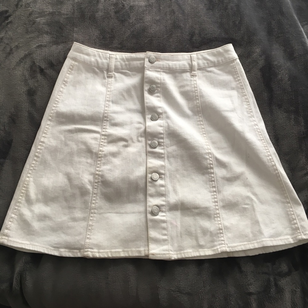White Jean skirt