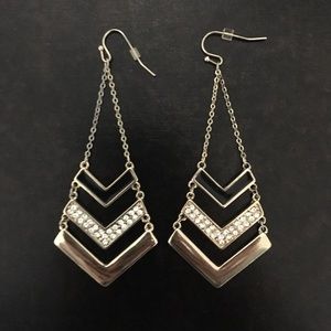 Express Earrings :: Gold and Black