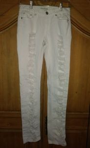 Bebe Ripped Skinny Jeans 25 Ripped Jeans