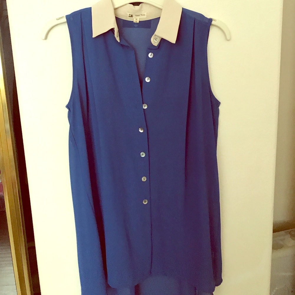 Cute blue Peter Pan top from for foreign exchange