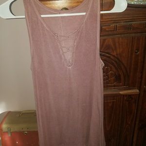 American Eagle criss cross tank