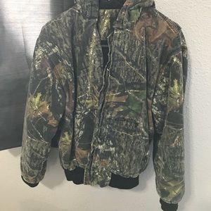 Camo Carhart material winter jacket