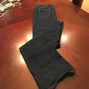 Woman Within bootcut Tall dark wash jean
