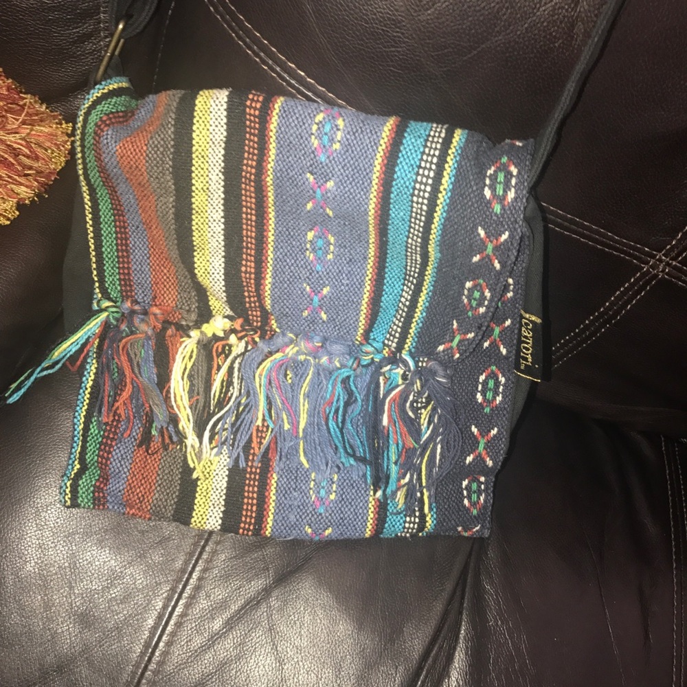 Multicolor Catori BoHo striped bag