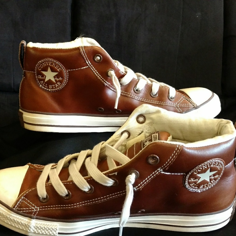 Leather Converse Chuck Taylors