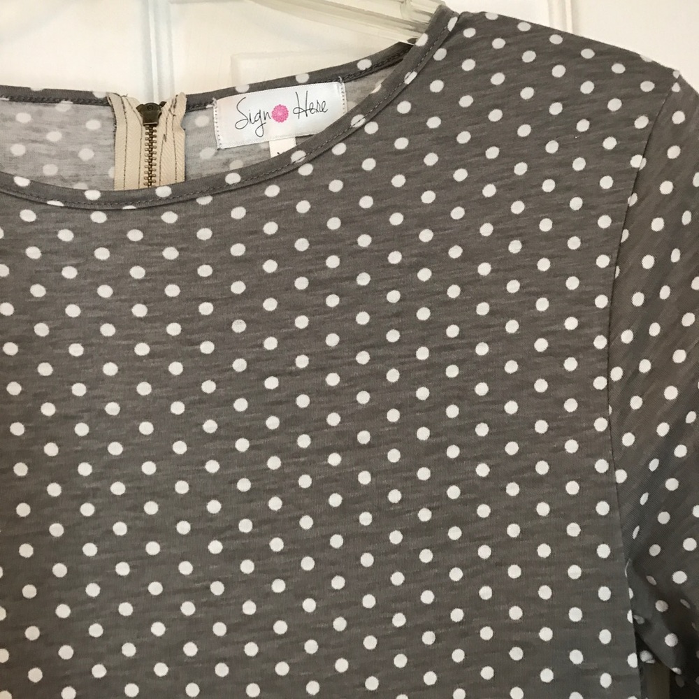 🎀 Gray polka dot maxi dress 🎀