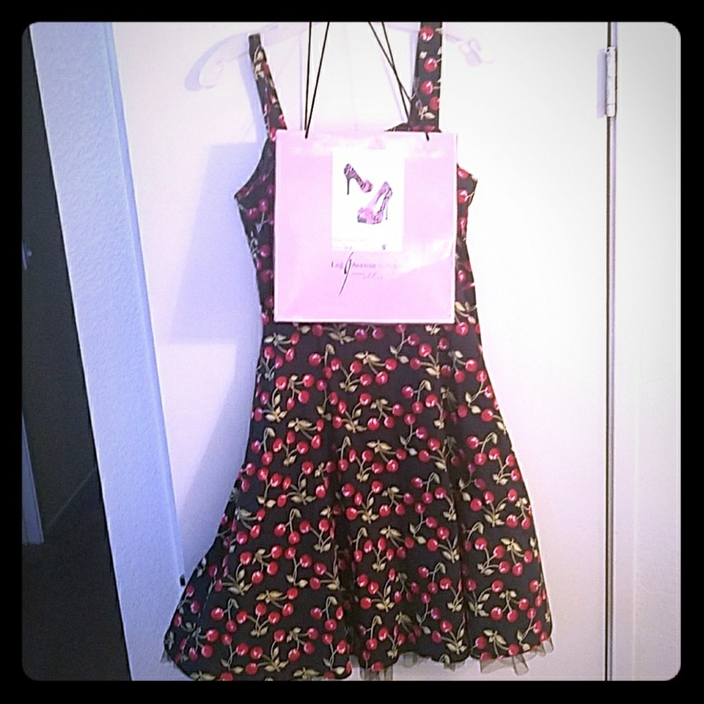 Pin Up Halloween Cherrie Dress and matching shoes
