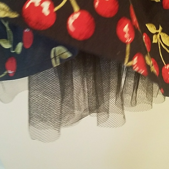 Pin Up Halloween Cherrie Dress and matching shoes - Picture 2 of 3