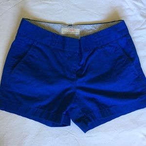 JCrew bright blue shorts