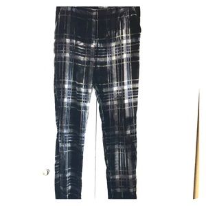 ASOS velvet blue/black/gray plaid pants