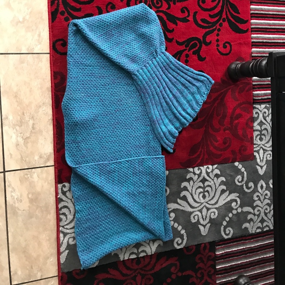 Mermaid tail blanket