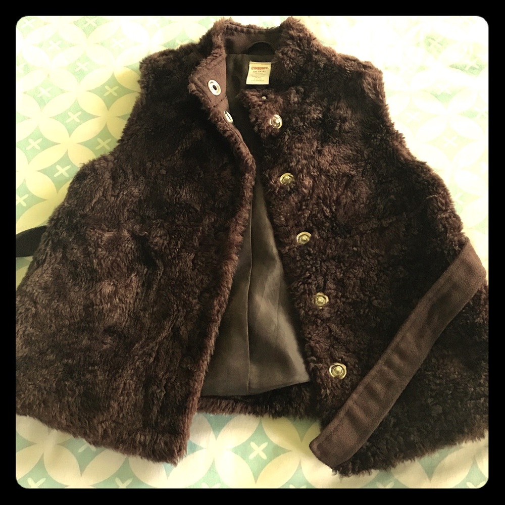 Little girls fur vest
