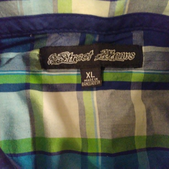 XL Street Jeans Button Down w/pocket - Picture 3 of 3