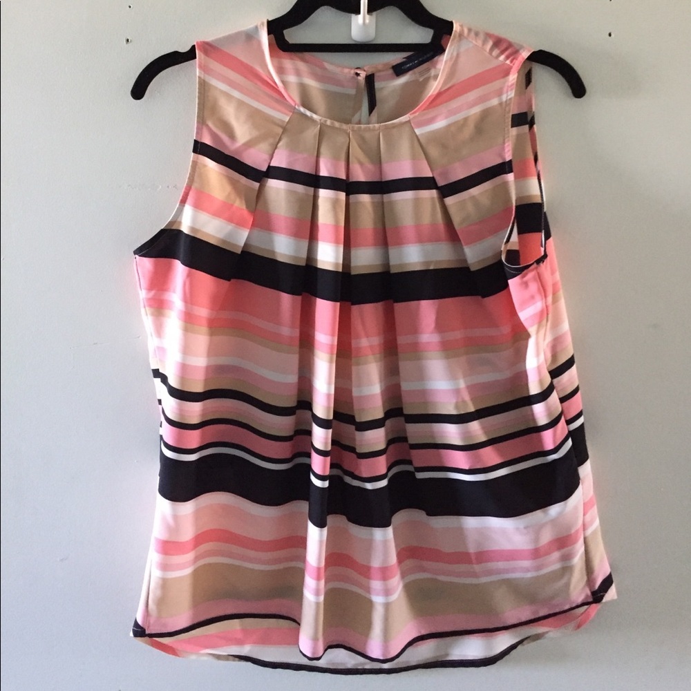 Multi Colored Sleeveless Blouse