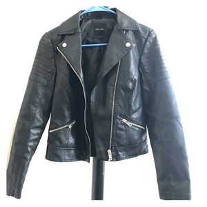 Faux leather jacket