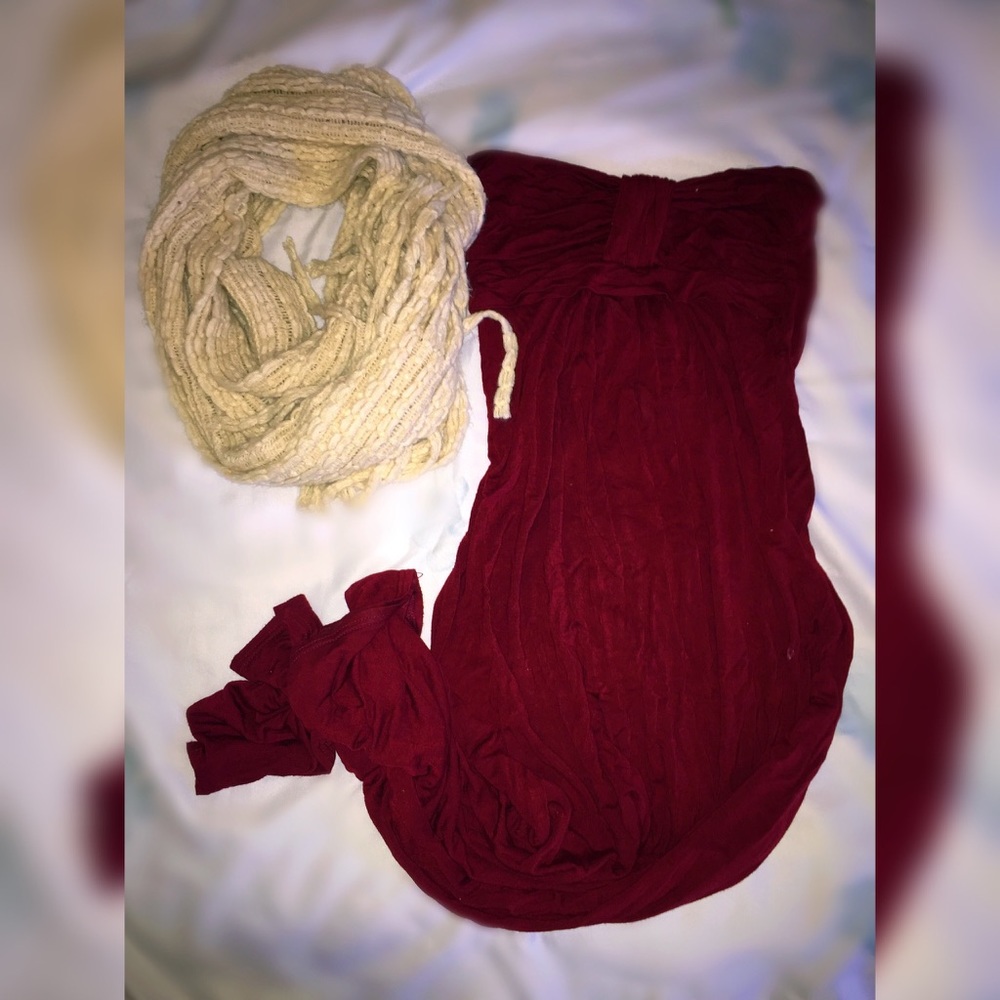 ✨Maxi maroon dress