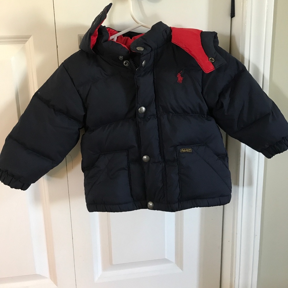 Polo Ralph Lauren navy little boys winter coat