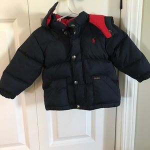 Polo Ralph Lauren navy little boys winter coat