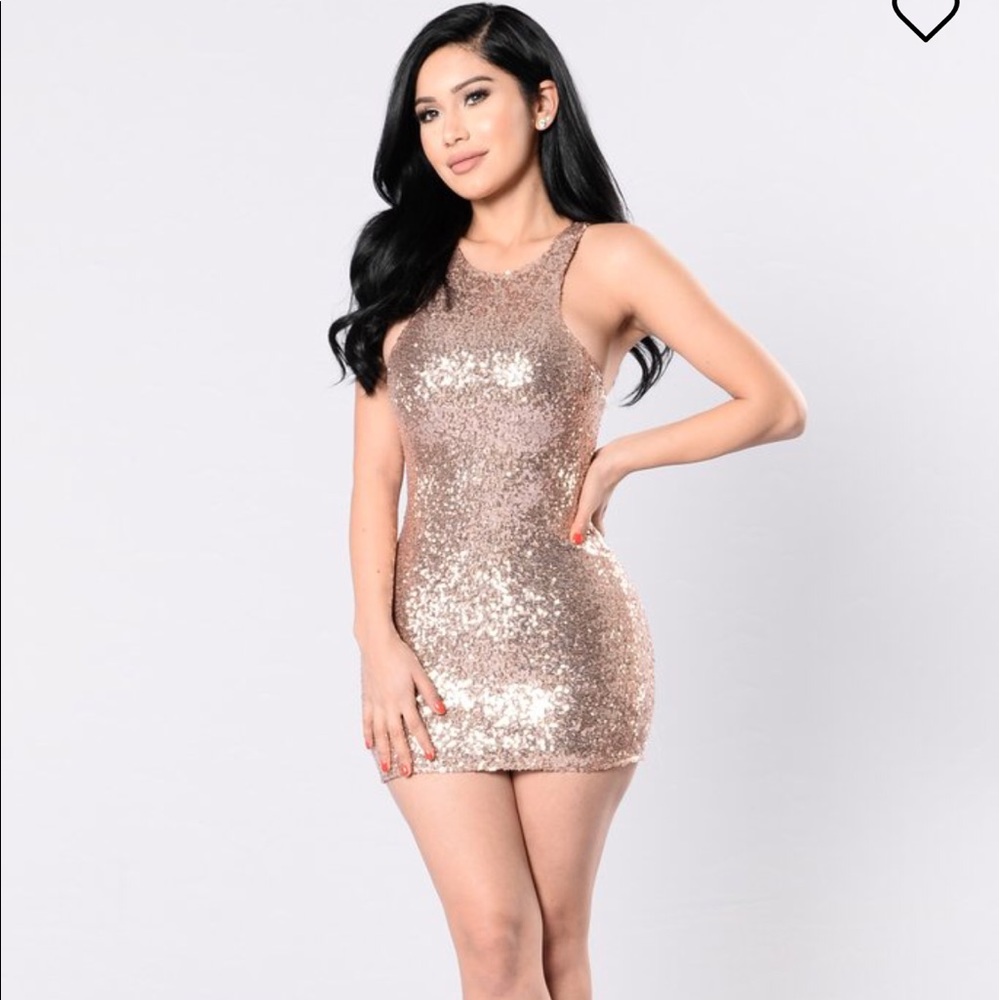 Rose gold dress