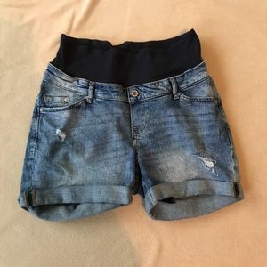 H&M maternity jean shorts