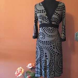 Athleta Empire Waist Faux Wrap Print Dress