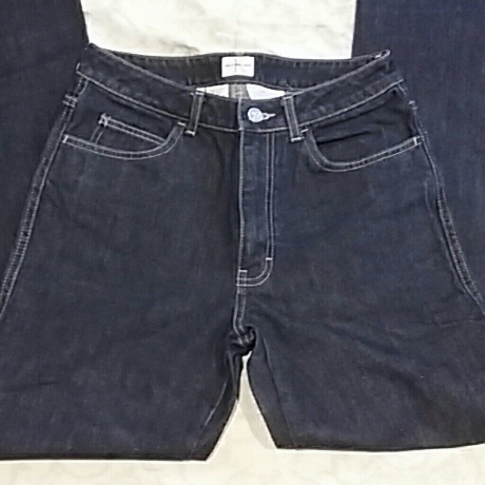 Calvin Klein boot leg dark denim jeans size 6