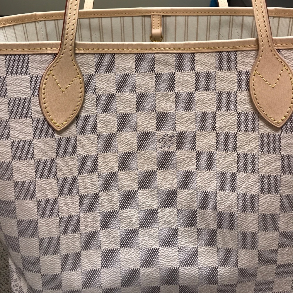 LV Neverfull MM in Damier Azur - Picture 3 of 4