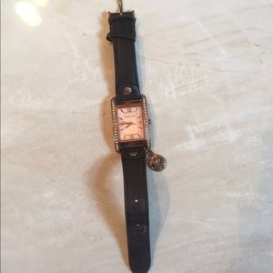 Michael Kors watch, leather wrist band, rose gold