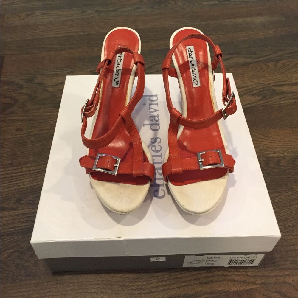 Charles Davis strappy heels